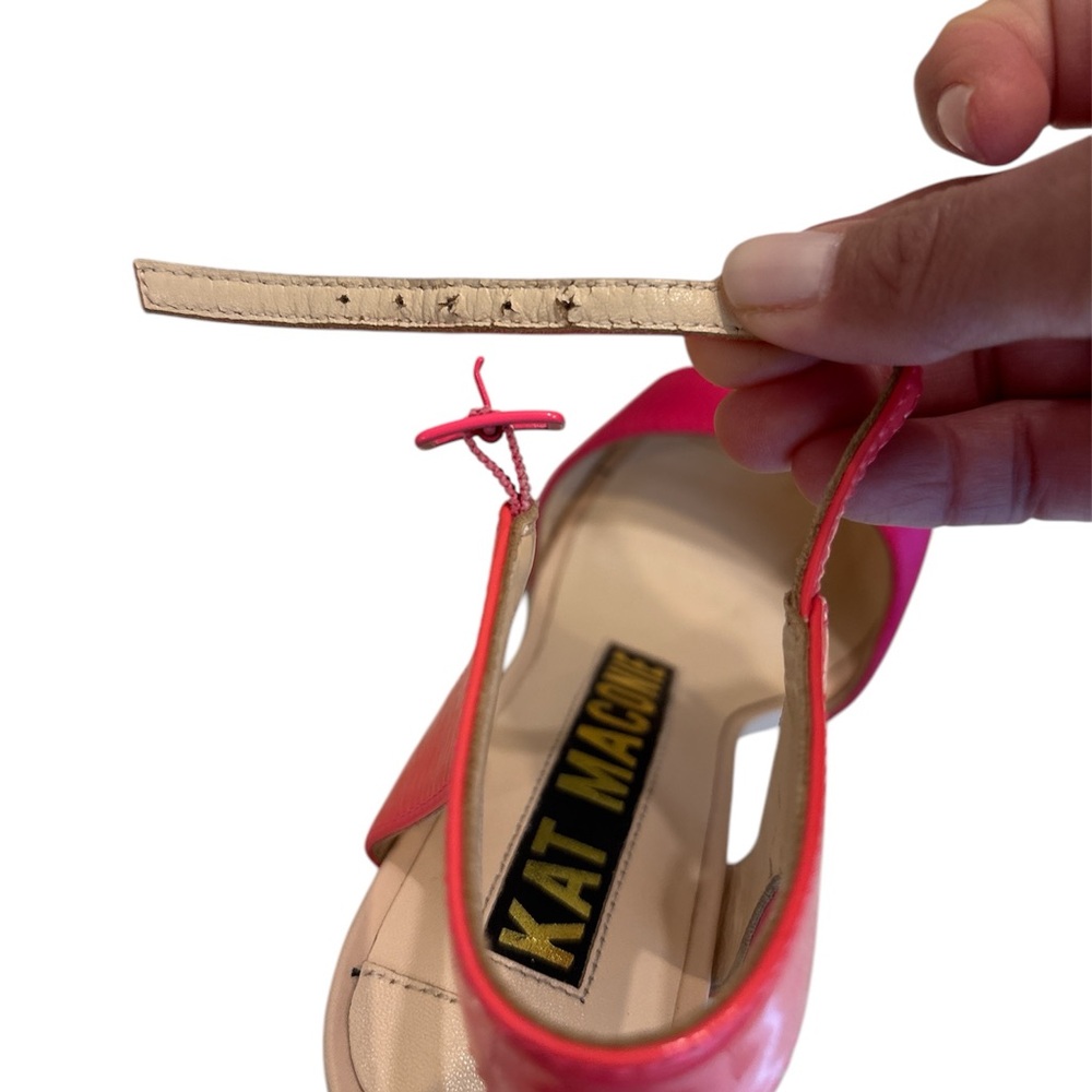Kat Maconie Jade patent leather pink sandals size US 6 - Picture 9 of 11